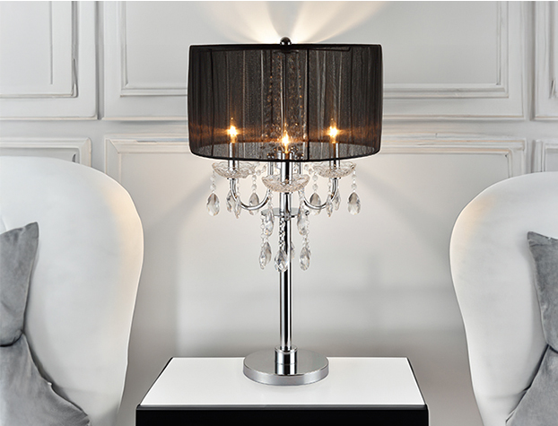 6121T CHANDELIER TABLE TOUCH LAMP 29.5"H