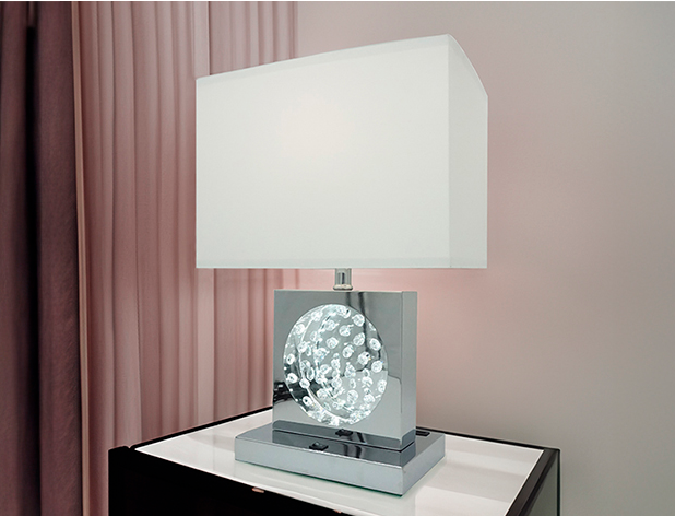 6289T-CR TABLE LAMP CHROME-LED ACCENT