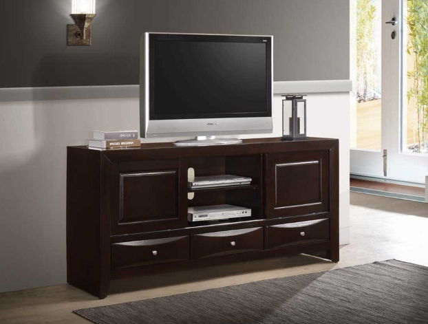 B4260-7 EMILY TV STAND DARK CHERRY
