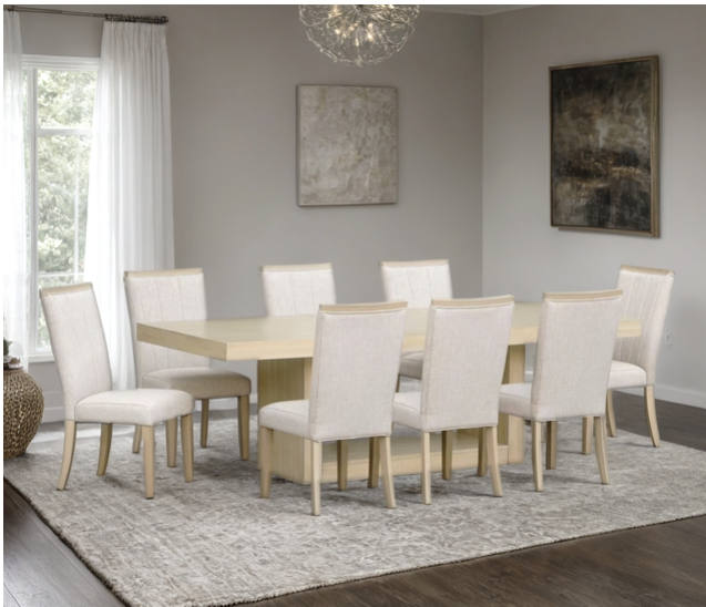 D903 - Dining Table + 8 Chair Set