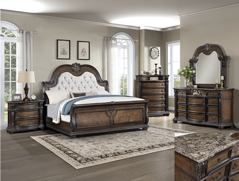 STANLEY BEDROOM GROUP BROWN
