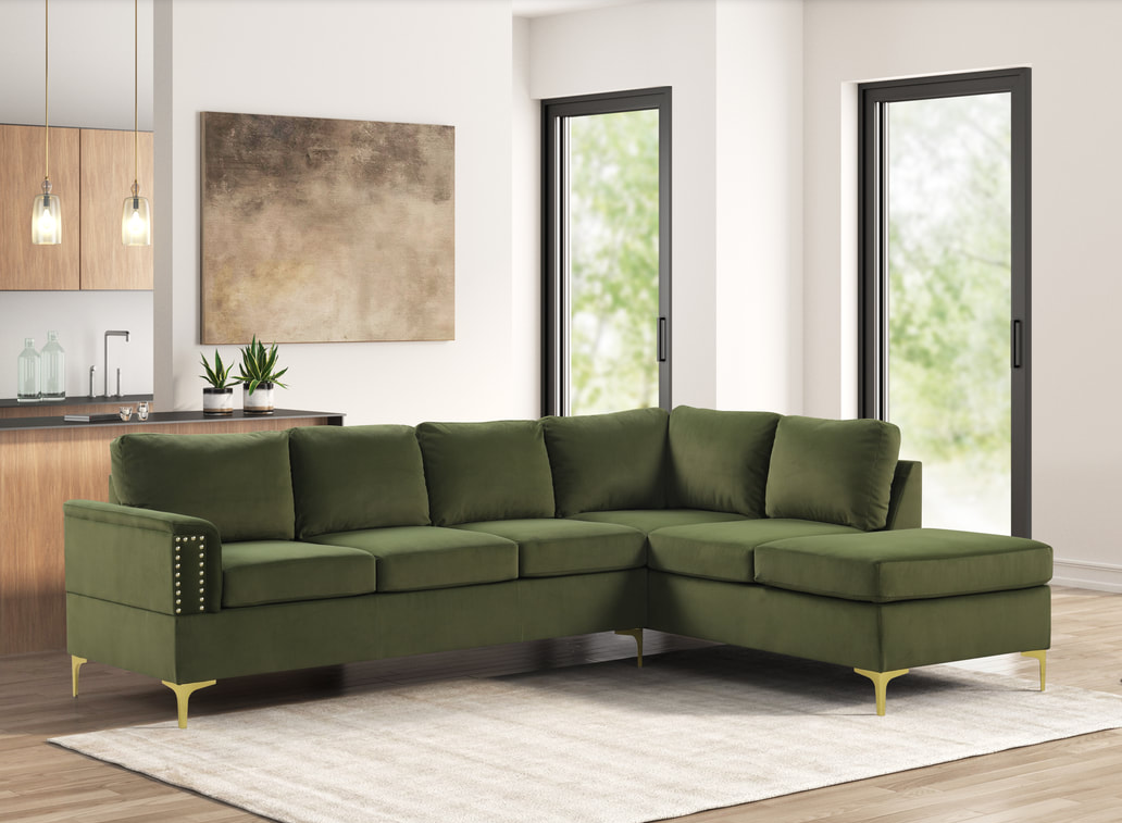 Vogue2 Olive Sectional