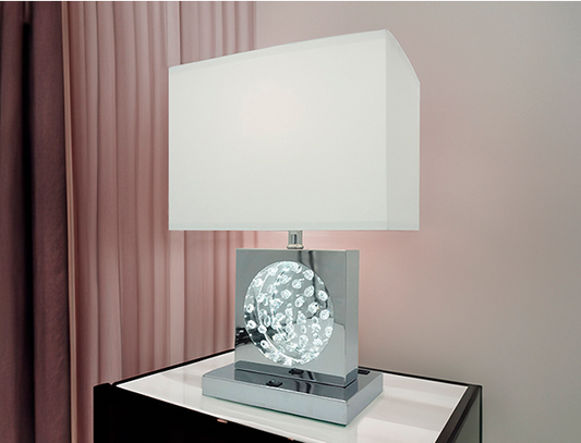 6289T-CR TABLE LAMP CHROME-LED ACCENT