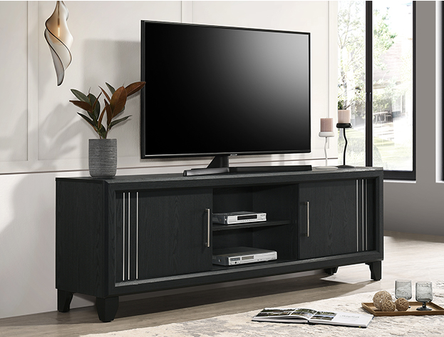 B9235-9 CHARLIE TV STAND- CHARCOAL
