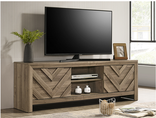 B9332-9 VALOR TV STAND-LIGHT BROWN