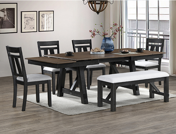 MARIBELLE WHEAT CHARCOAL DINING