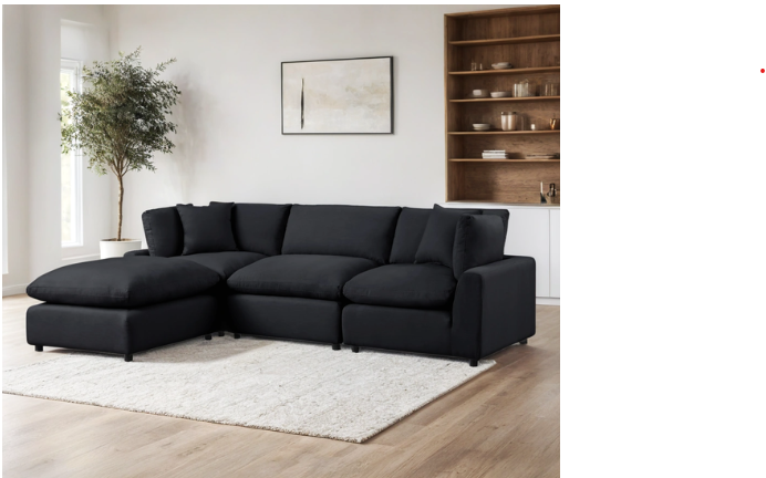 SKY Black Linen Modular