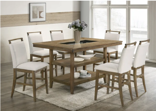 Tommy20 - Counter Height Table 6 Chairs Set