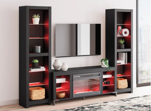 W2721 - TV Stand w/ Fireplace (LED Lights)